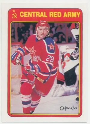 1990-91 O-PEE-CHEE - IGOR CHICIREV #8R CENTRAL RED ARMY