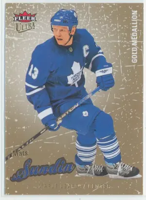 2008-09 FLEER ULTRA - MATS SUNDIN #89 GOLD MEDALLION