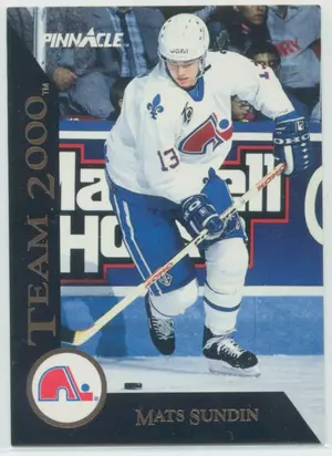 1992-93 PINNACLE (USA) - MATS SUNDIN #7 TEAM 2000