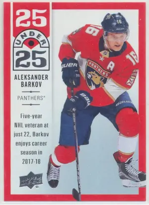 2018-19 UPPER DECK - ALEKSANDER BARKOV #U25-6 25 UNDER 25