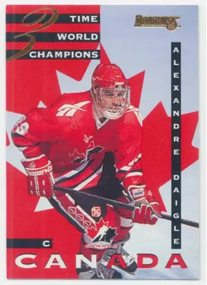 1995-96 DONRUSS - ALEXANDRE DAIGLE #16 CANADA WORLD JUNIORS
