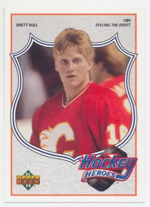 1991-92 UPPER DECK - BRETT HULL #2 HOCKEY HEROES