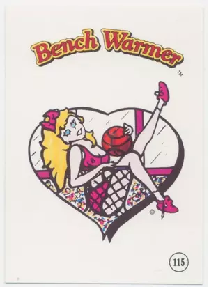 1992 Benchwarmer - Sticker Card #115