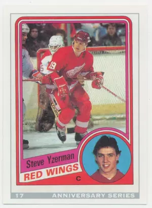 1992-93 O-PEE-CHEE - STEVE YZERMAN #17 ANNIVERSARY SERIES