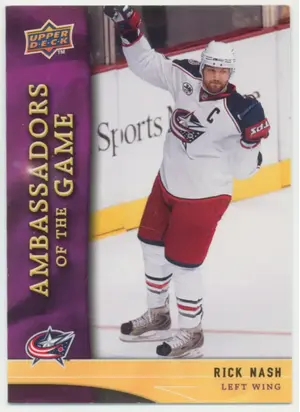 2009-10 UPPER DECK - RICK NASH #AG15 AMBASSADORS OF THE GAME