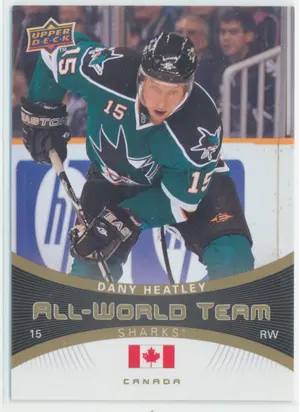 2010-11 UPPER DECK - DANY HEATLEY #AW-11 ALL-WORLD TEAM
