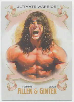 2021 Topps Heritage WWE - Ultimate Warrior #AG-28 Allen & Ginter