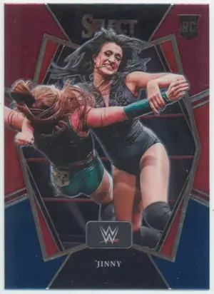 2022 Select WWE - Jinny #125 Premier Level Red and Blue Parallel