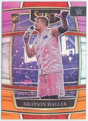 2022 Select WWE - Grayson Waller #78 Concourse Purple and Orange Prizm Parallel