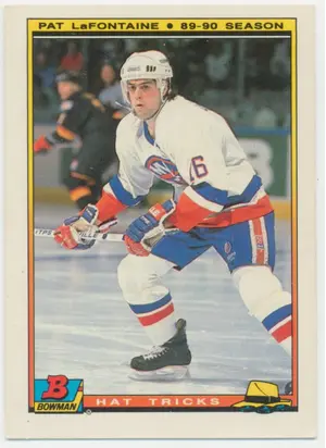 1990-91 BOWMAN - PAT LaFONTAINE #9 HAT TRICKS