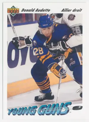 1991-92 UPPER DECK FRENCH - DONALD AUDETTE #585 YOUNG GUNS