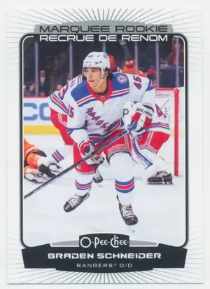 2022-23 O-Pee-Chee - Braden Schneider #547 Marquee Rookie