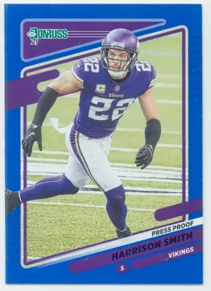 2021 Donruss - Harrison Smith #129 Press Proof Blue Parallel