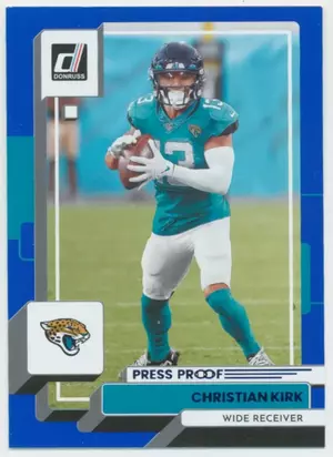 2022 Donruss - Christian Kirk #60 Press Proof Blue Parallel