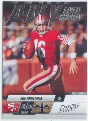 2022 Prestige - Joe Montana #12 Any Given Sunday