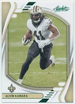 2021 Absolute - Alvin Kamara #67 Green Parallel