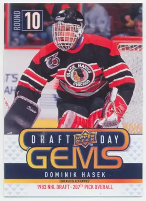 2009-10 UPPER DECK - DOMINIK HASEK #GEM8 DRAFT DAY GEMS