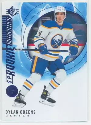 2020-21 SP - DYLAN COZENS #120 ROOKIE AUTHENTICS BLUE PARALLEL