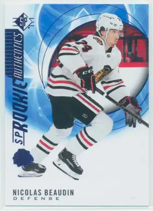 2020-21 SP - NICOLAS BEAUDIN #133 ROOKIE AUTHENTICS BLUE PARALLEL