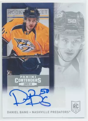 2013-14 PANINI CONTENDERS - DANIEL BANG #280 ROOKIE TICKET