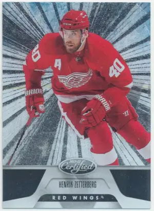 2011-12 PANINI CERTIFIED - HENRIK ZETTERBERG #123 TOTALLY SILVER PARALLEL
