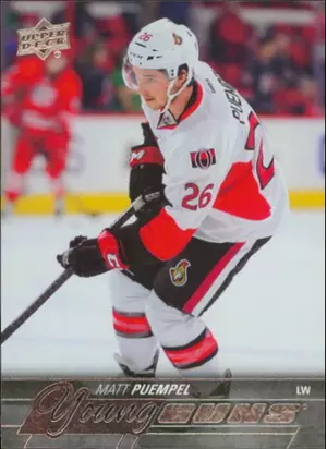 2015-16 UPPER DECK - MATT PUEMPEL #215 YOUNG GUNS