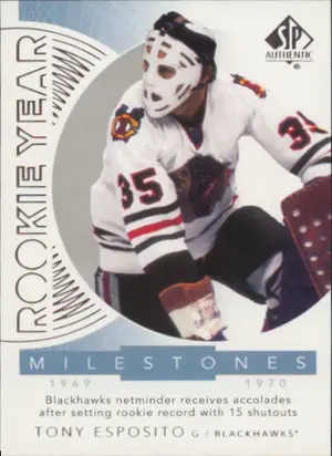 2017-18 SP AUTHENTIC - TONY ESPOSITO #RYM-TE ROOKIE YEAR MILESTONES