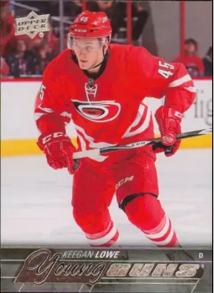 2015-16 UPPER DECK - KEEGAN LOWE #246 YOUNG GUNS