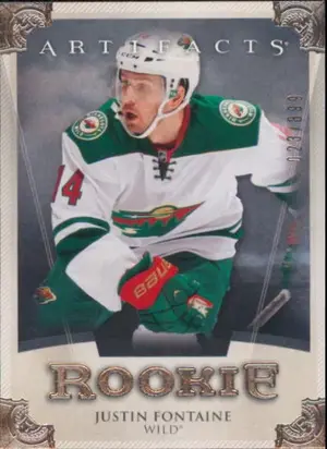 2013-14 ARTIFACTS - JUSTIN FONTAINE #RED240 ROOKIE 23/899