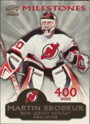 2004-05 PACIFIC - MARTIN BRODEUR #2 MILESTONES