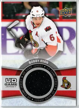 2015-16 UD Bobby Ryan GU Jersey Black Ottawa Senators