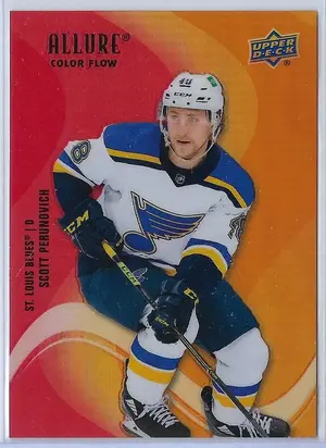 2022-23 Allure Color Flow Red-Orange #SF-22 Scott Perunovich