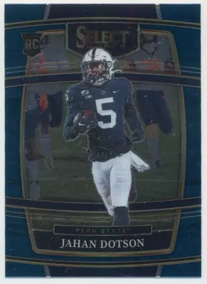 2022 Panini Select Draft Picks - Jahan Dotson #87 Concourse Blue Parallel