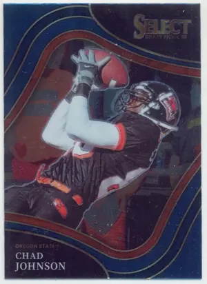 2022 Panini Select Draft Picks - Chad Johnson #164 Field Level Blue Parallel