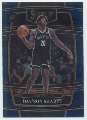 2021-22 Panini Select - Day'Ron Sharpe #33 Concourse Blue Parallel