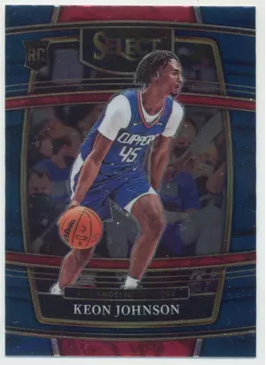 2021-22 Panini Select - Keon Johnson #40 Concourse Blue Parallel