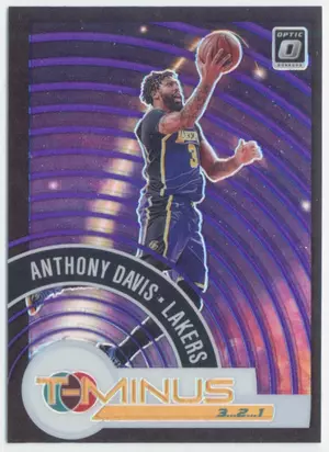 2020-21 Panini Donruss Optic - Anthony Davis #2 T-Minus 3...2...1 Purple Prizm Parallel