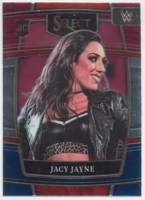 2022 Panini Select WWE - Jacy Jayne #97 Concourse Red and Blue Parallel