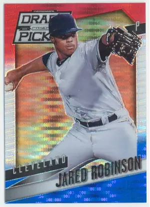 2014 Panini Prizm Perennial Draft Picks - Jared Robinson #93 Red White & Blue Pulsar Prizm Parallel