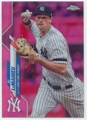 2020 Topps Chrome - DJ LeMahieu #55 Pink Refractor Parallel
