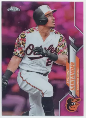 2020 Topps Chrome - Anthony Santander #130 Pink Refractor Parallel
