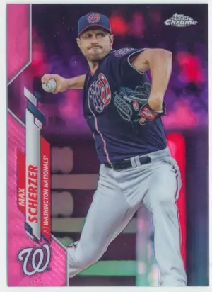 2020 Topps Chrome - Max Scherzer #139 Pink Refractor Parallel