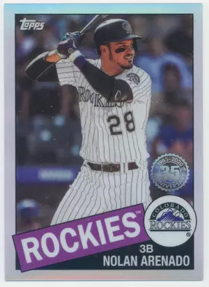 2020 Topps Chrome - Nolan Arenado #85TC-24 1985 Topps