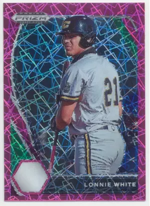 2021 Panini Prizm Draft Picks - Lonnie White #PDP64 Pink Velocity Prizm Parallel