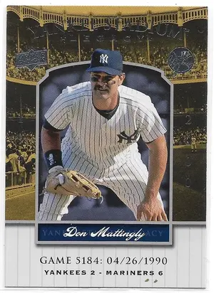 2008 Yankee Stadium Legacy Collection #5184 Don Mattingly *