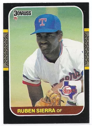 1987 Donruss #346 Ruben Sierra RC *
