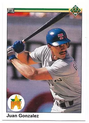 1990 Upper Deck #72 Juan Gonzalez RC