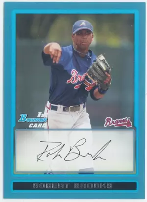 2009 Bowman - Robert Brooks #BP82 Prospect Blue Parallel 292/500