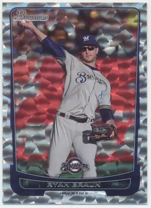 2012 Bowman - Ryan Braun #32 Silver Ice Parallel