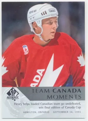 2012-13 SP AUTHENTIC - THEOREN FLEURY #191 TEAM CANADA MOMENTS